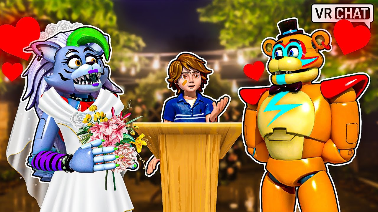 The OFFICIAL WEDDING of Roxanne Wolf and Glamrock Freddy