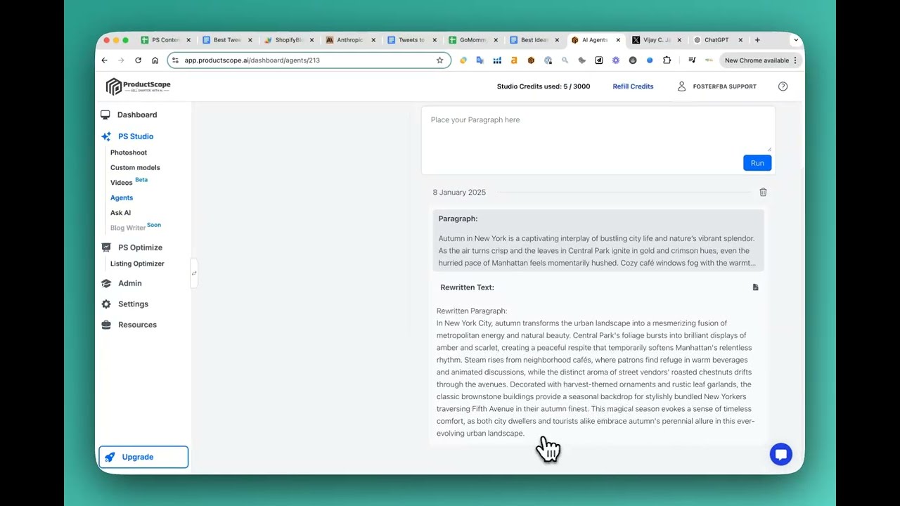 The only Paragraph Rewriter AI Agent you'll need!