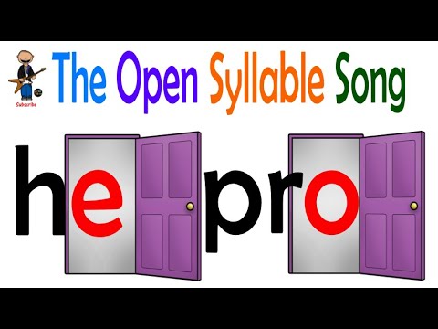 The Open Syllable Song