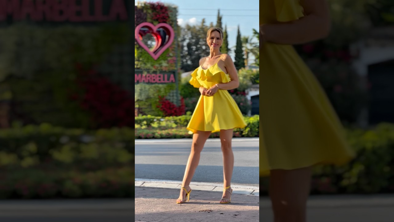 The perfect dress for the upcoming spring ☀️🥰❤️ #polishgirl #blonde #dress #heels #fashion #outfit