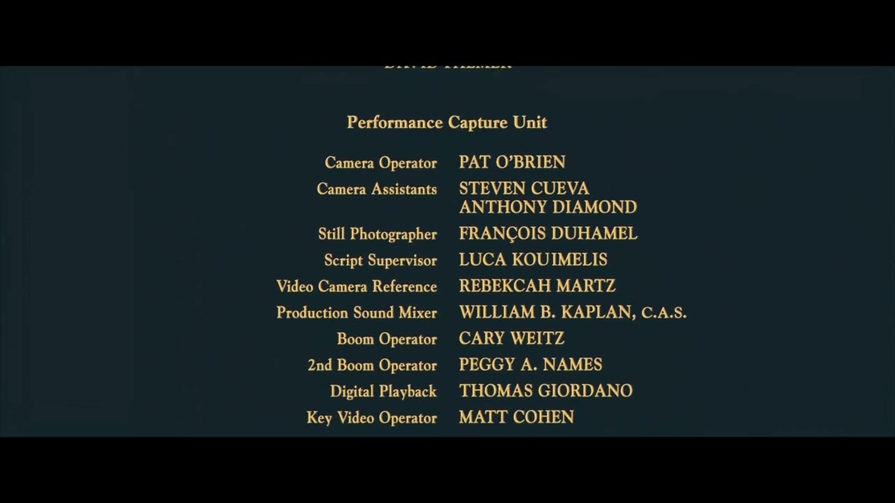 The Polar Express movie credits.