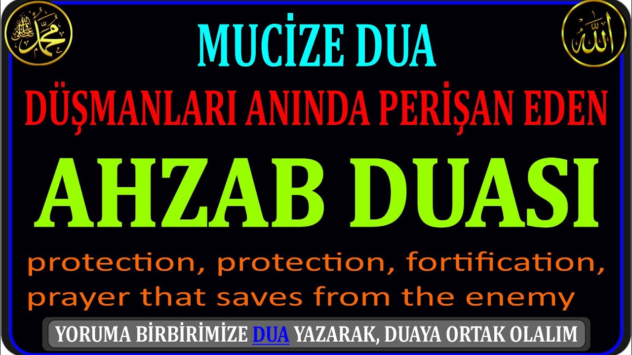 THE PRAYER THAT IMMEDIATELY DESTROYS AND SAVE THE ENEMIES. THE PRAYER OF MUHAMMED (A.S.V.).