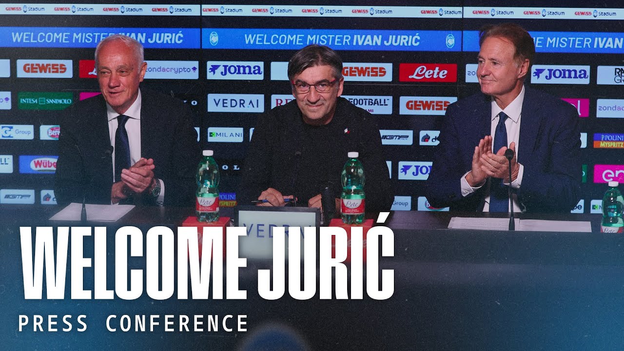 The press conference to present Ivan Jurić, the new coach of Atalanta
