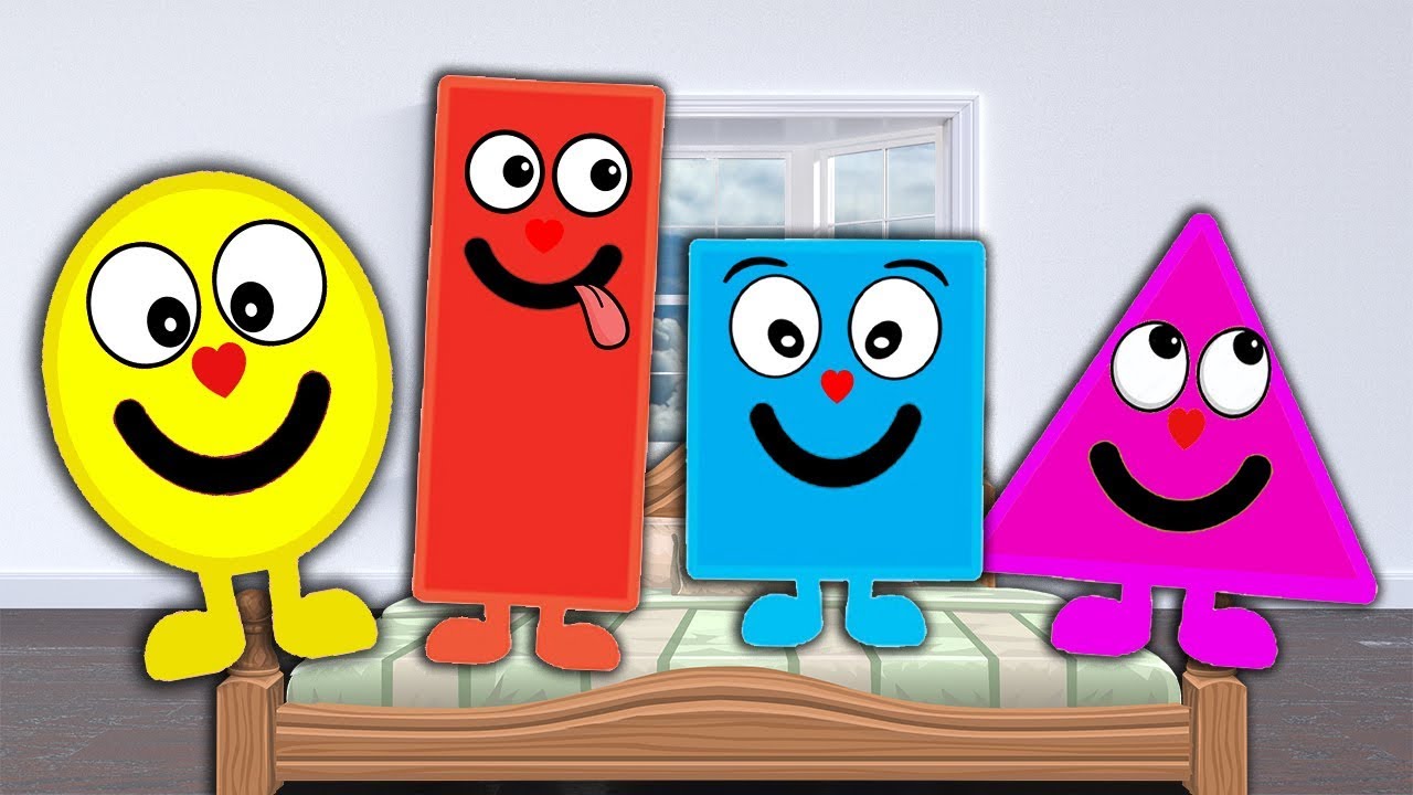 The Shapes  | VIVASHAPES  | Jumping On The Bed | Shapes Love Jumping on The Bed. videos for kids.