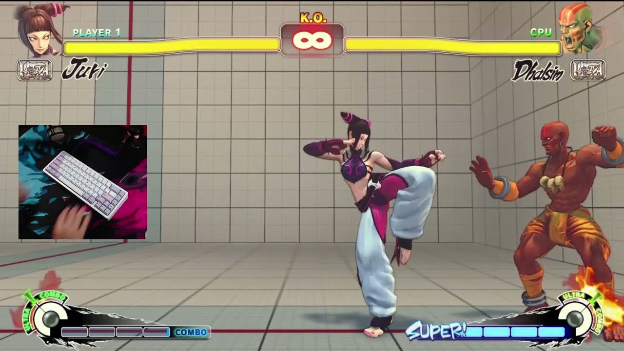 The sickest Juri combo you will ever see, but on keyboard