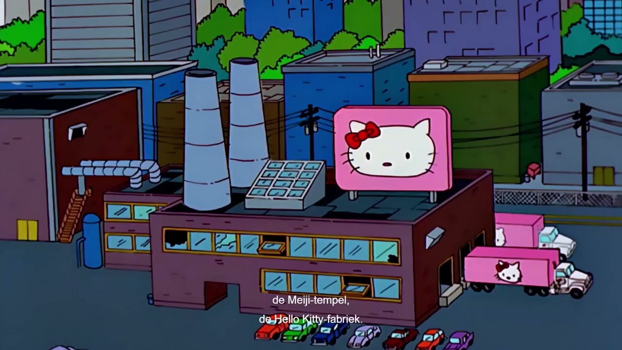 The Simpsons - Hello Kitty factory