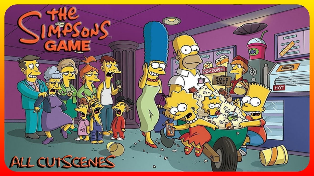 The Simpsons Game All Cutscenes (DS)