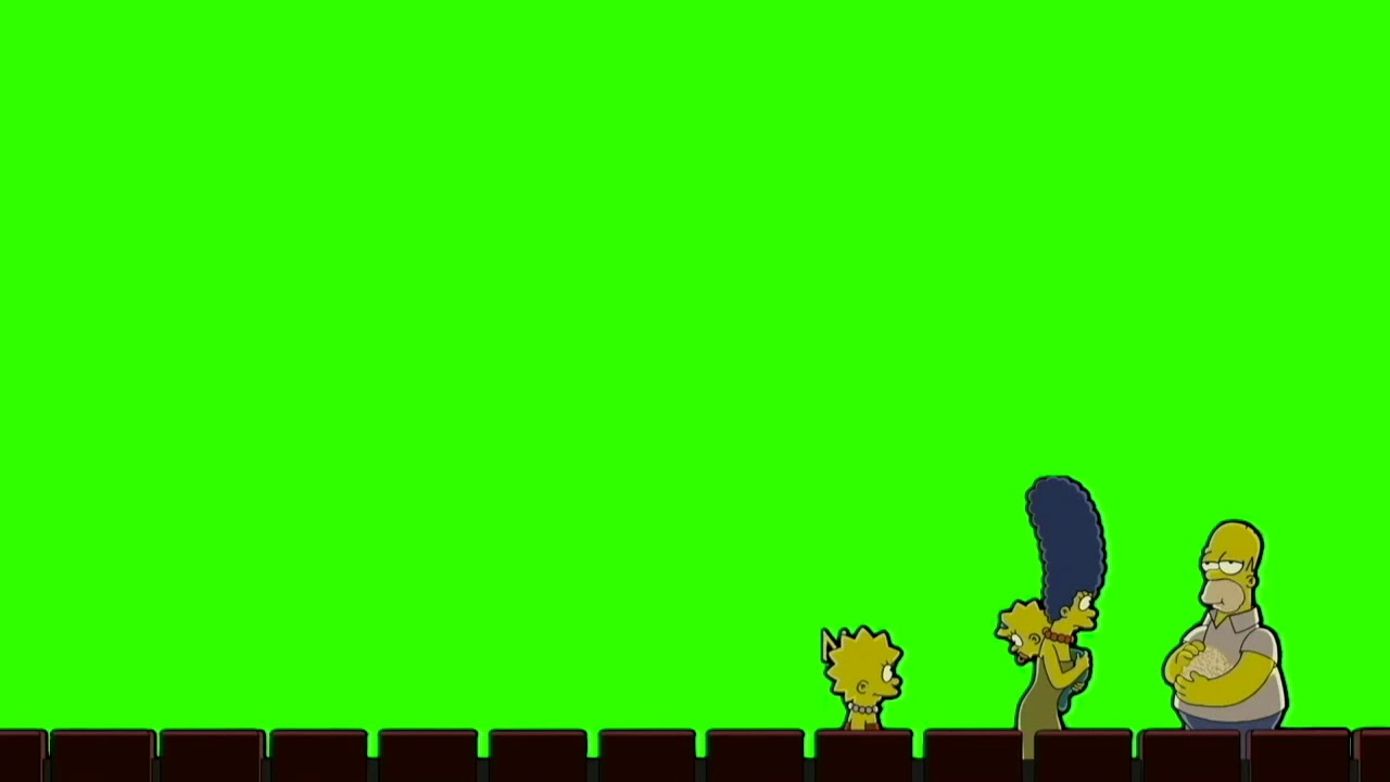 The Simpsons Theater Green Screen End Credits (Full 16:9 Screen)