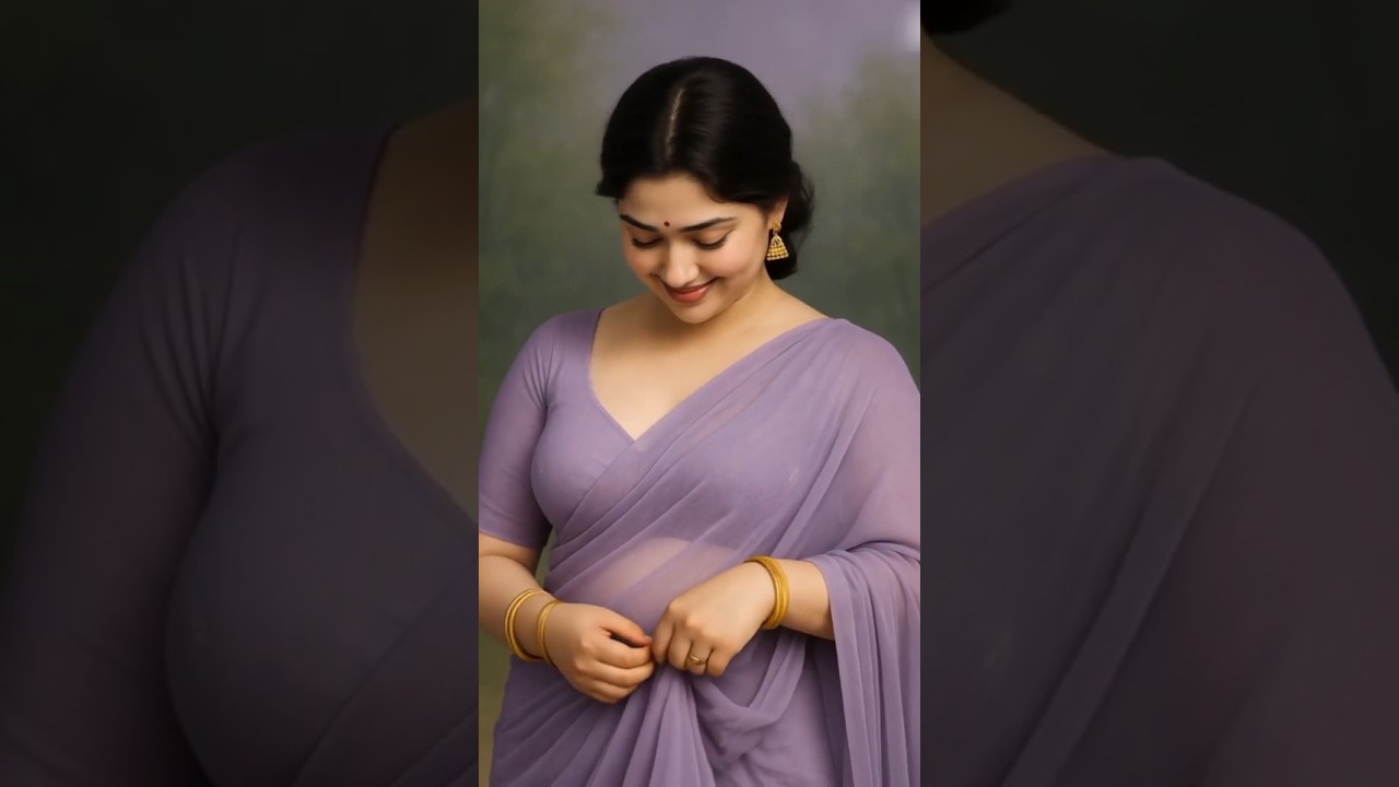 The Smile 😍 / Beautiful Modeling Girl/ Ai Girl Saree Model video 💫💫