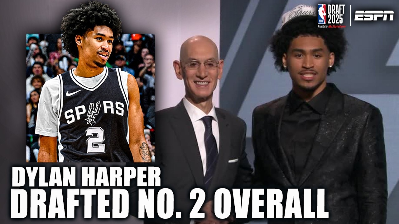 The Spurs select Dylan Harper with the 2nd overall pick | 2025 NBA Draft