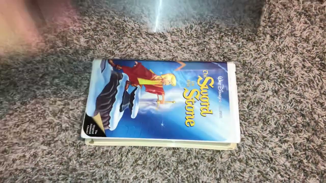 The Sword In The Stone 1991 Sticker Label VHS Review
