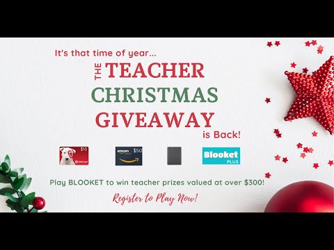 The Teacher Christmas Giveaway 2023 | Teachers Play Blooket to Win!
