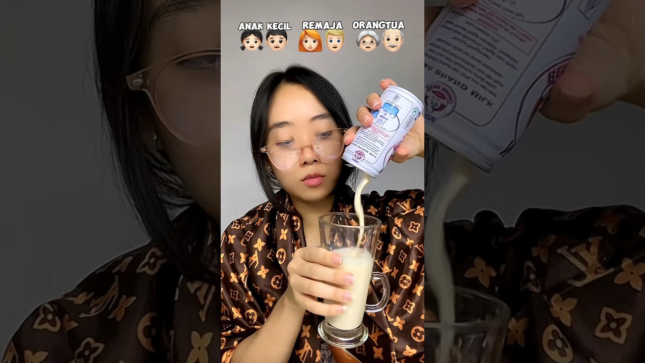 🍼🥛THE TEENAGERS' VERSION IS SURELY MANY WHO OFTEN DRINK #challenge #asmr #food