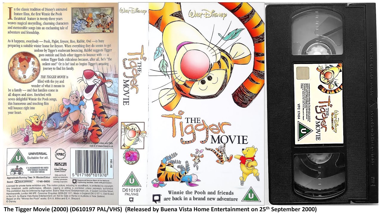 The Tigger Movie (25th September 2000) UK VHS