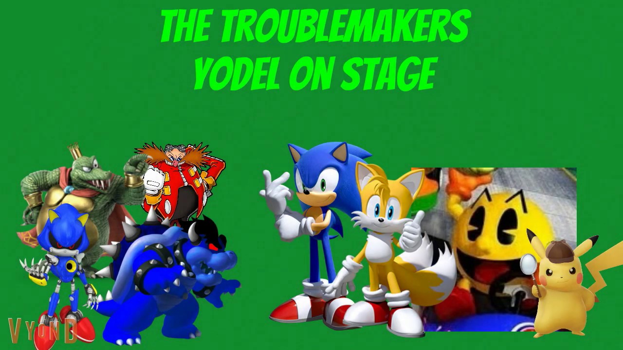 The troublemakers yodel on stage