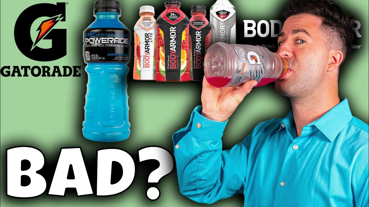 The TRUTH about SPORTS DRINKS (Gatorade, Powerade, Bodyarmor)