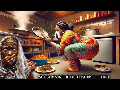 The Village fat Cook Farts on Customer's Foods to Make it More Delicious#africanfolktales #trend