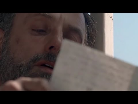 The Walking Dead 8x15 Opening Scene - Rick Reads Carl's Letter