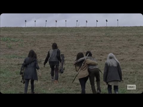 THE WALKING DEAD 9x15 PIKE MAJOR DEATH SCENE