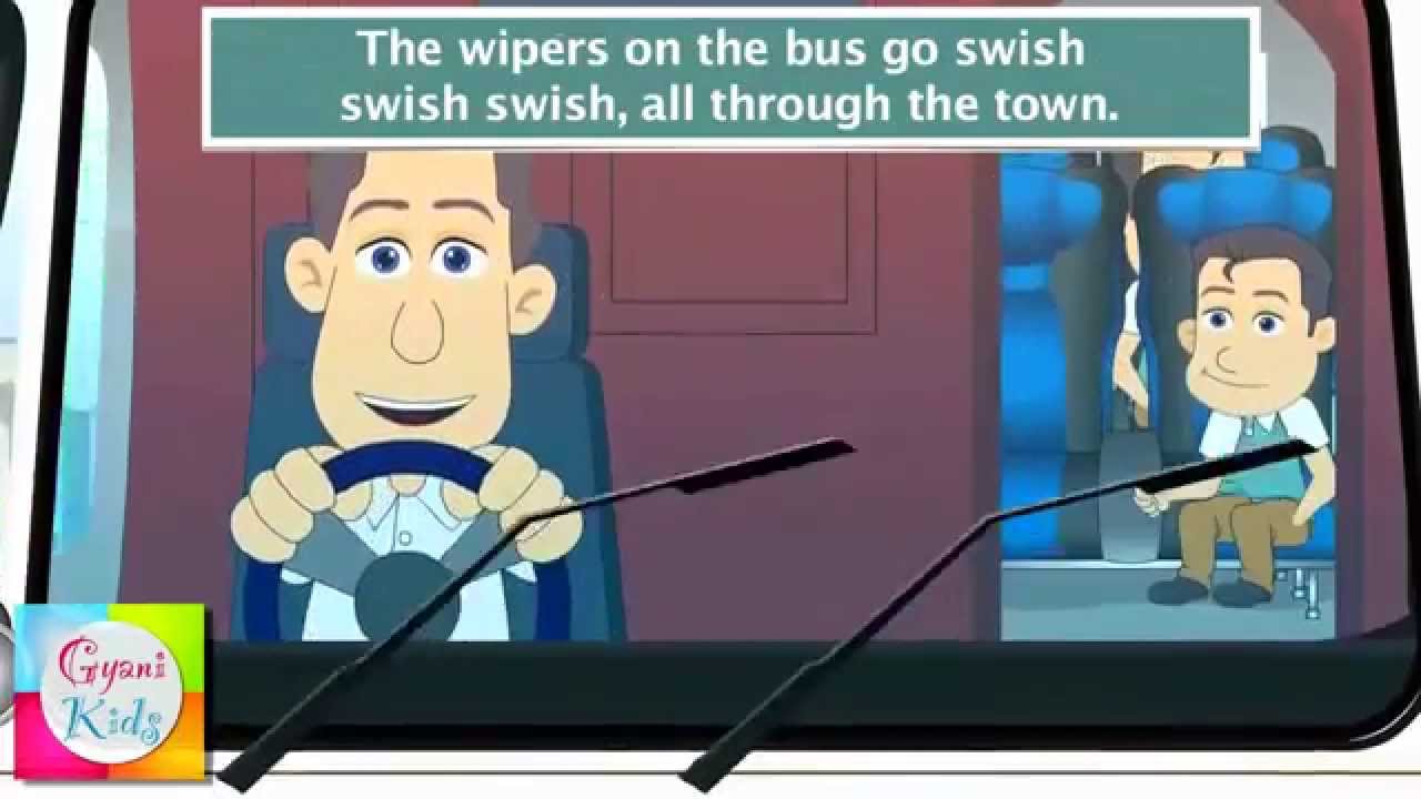 The Wheels on the Bus Go Round and Round - Sing-A-Long (Karaoke Version)