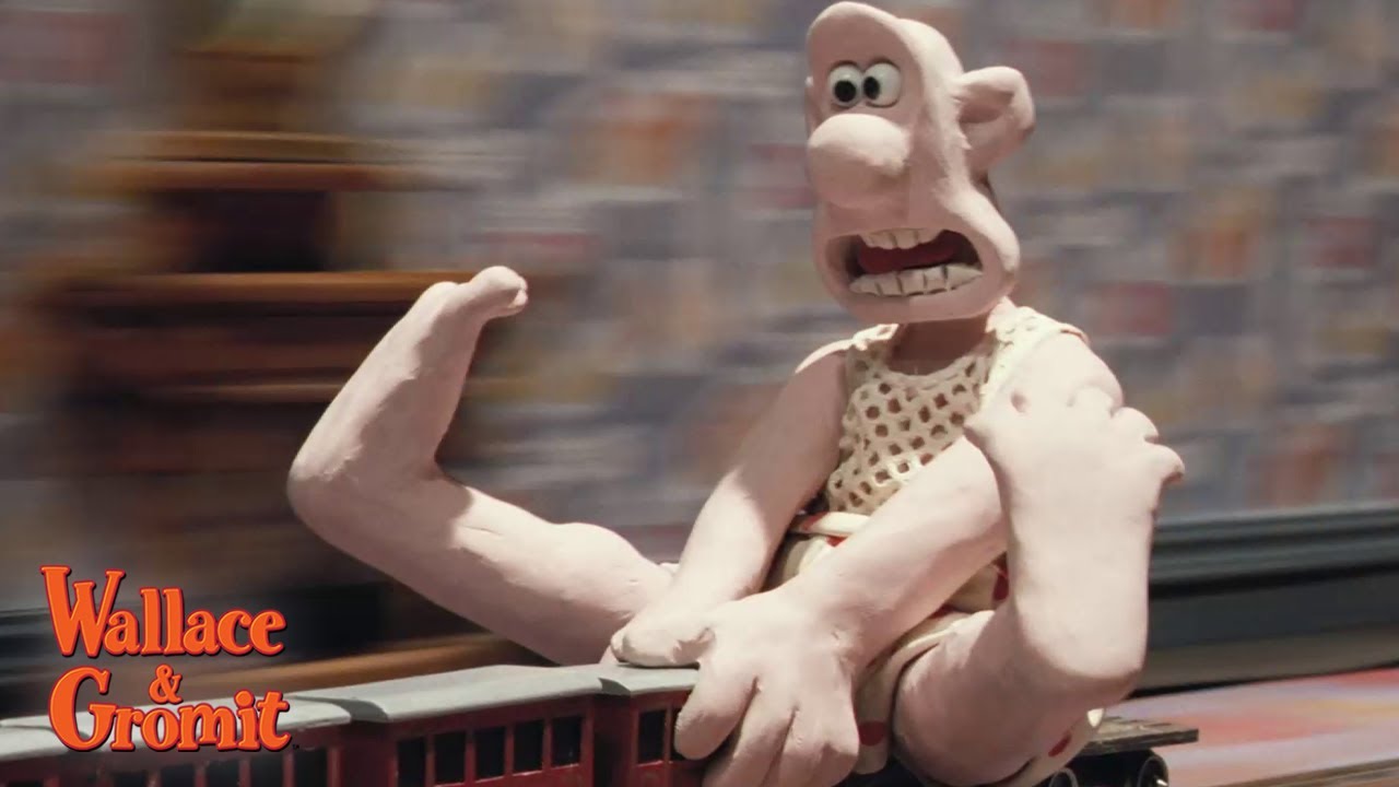 The Wrong Trousers 👖 | Train Chase Scene 🚂 | Wallace & Gromit