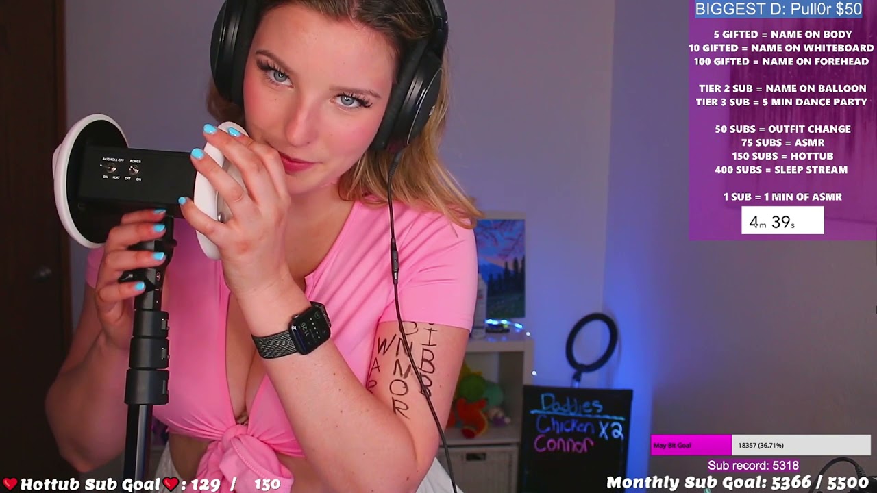 TheNicoleT Twitch Giving Heartbeat ASMR