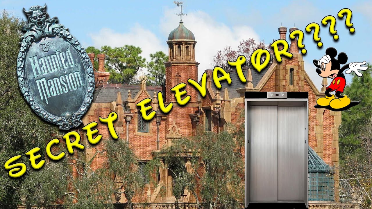 There is a secret elevator in the Haunted Mansion??