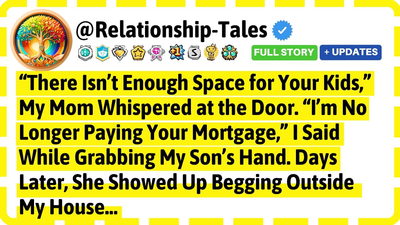 “There Isn’t Enough Space for Your Kids,” My Mom Whispered at the Door. “I’m No Longer Paying Your