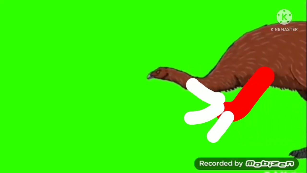 therizinosaurus green screen (for Kasey Leitch next gen)