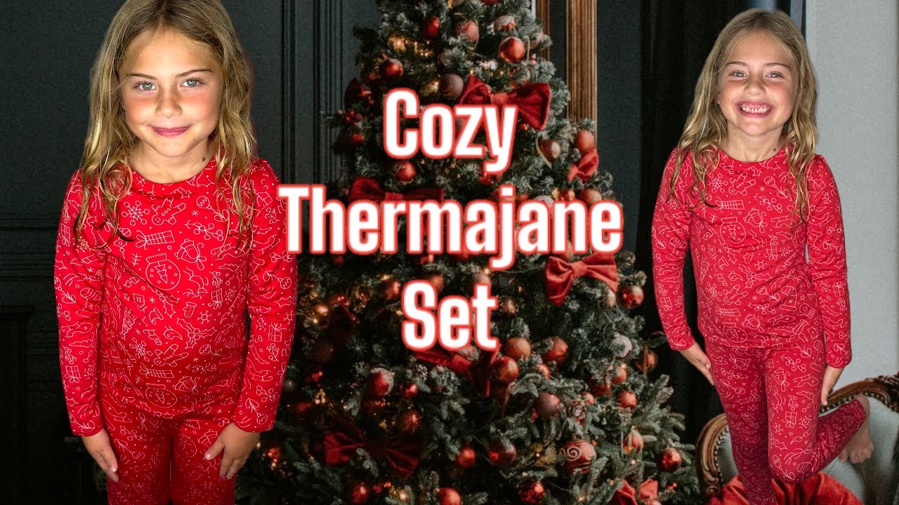 Thermajane Girls Thermal Set Try-On - Cozy Base Layer or PJs