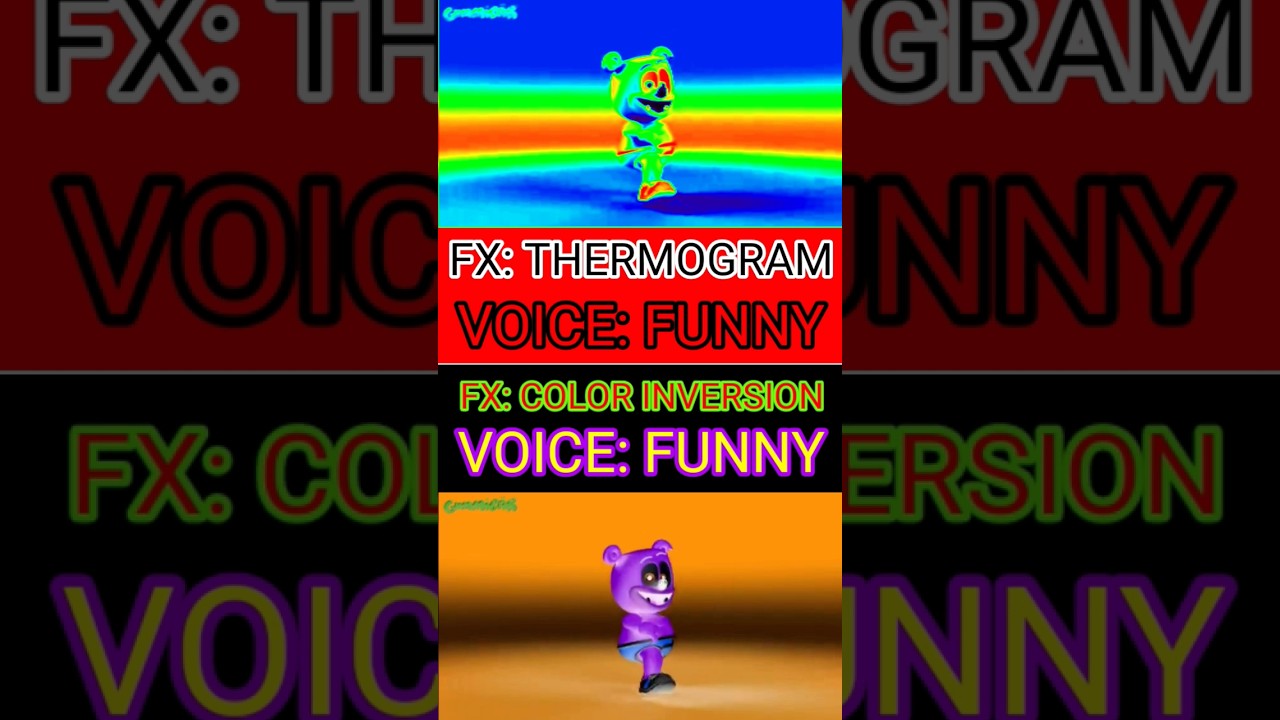Thermogram VS Color Inversion ( Gummibär ) #gummybear