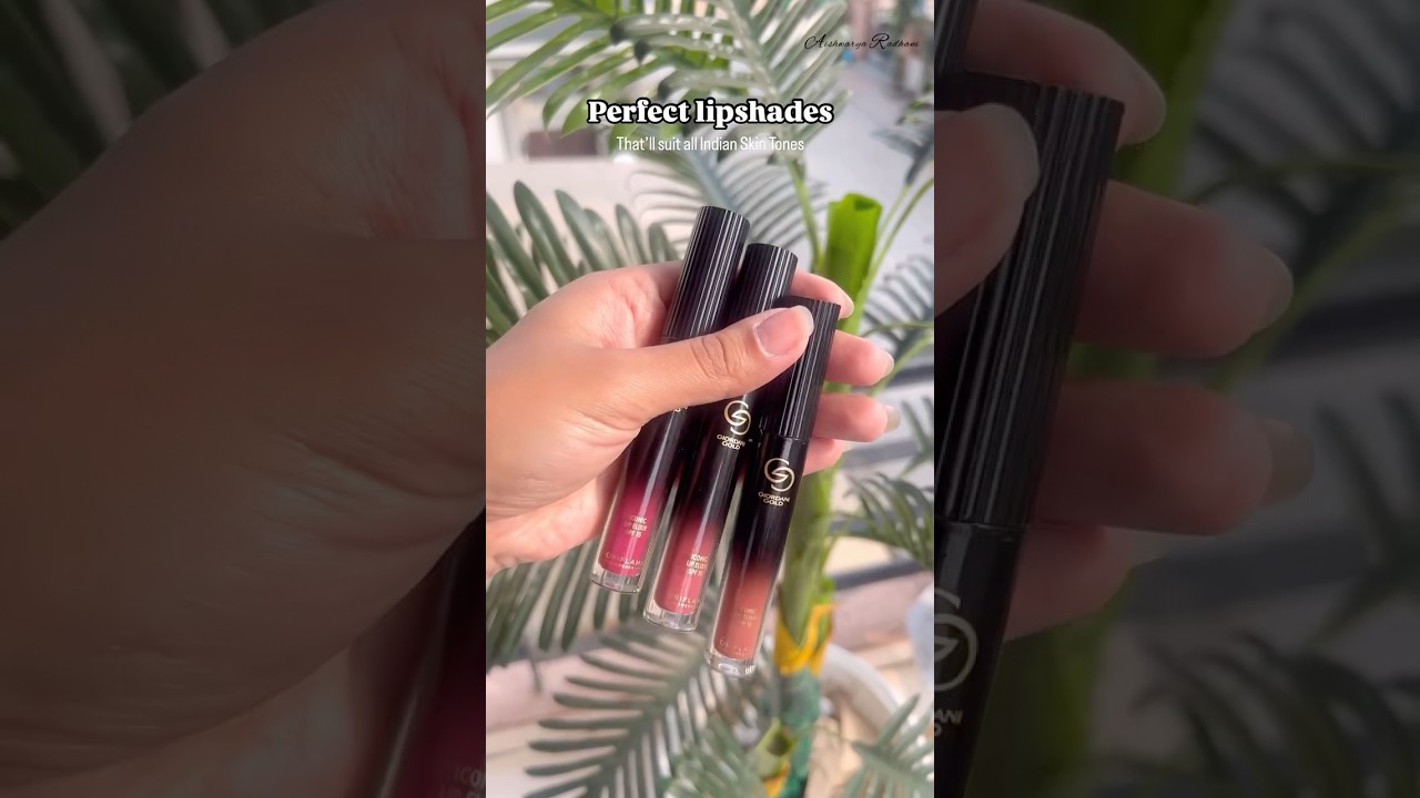 These lipstick will suit all Indian skin tone | Oriflame Giordani Iconic Lip Elixir SPF 15 Swatches