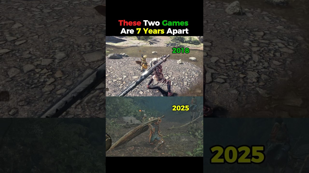 These Two Games Are 7 Years Apart - Monster Hunter Wilds