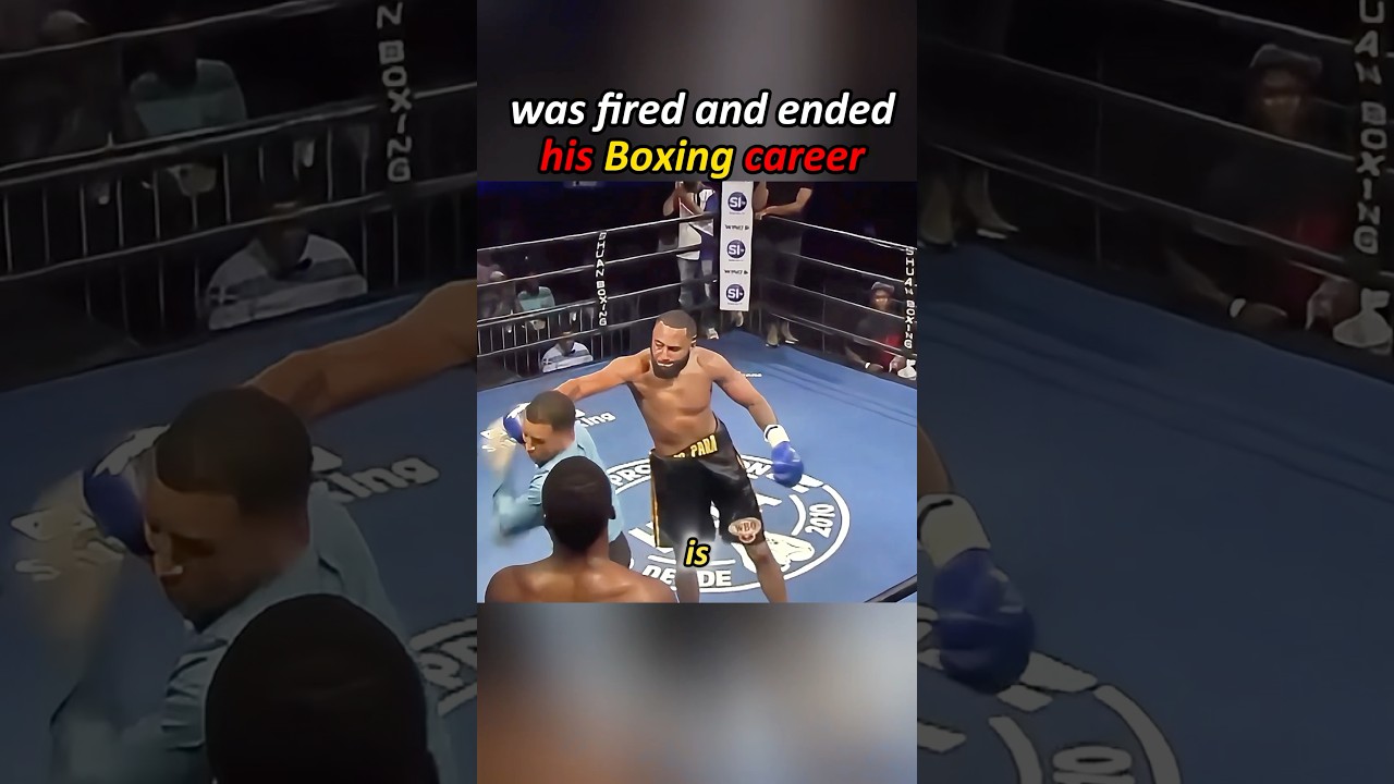 This coward ambushed the referee #boxing