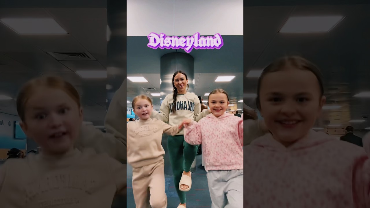This dance trio is headed to DISNEYLAND 🎉😱 #disney #dance #shorts