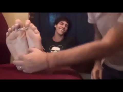 This guys feet are so cute and ticklish!!!!!!!!