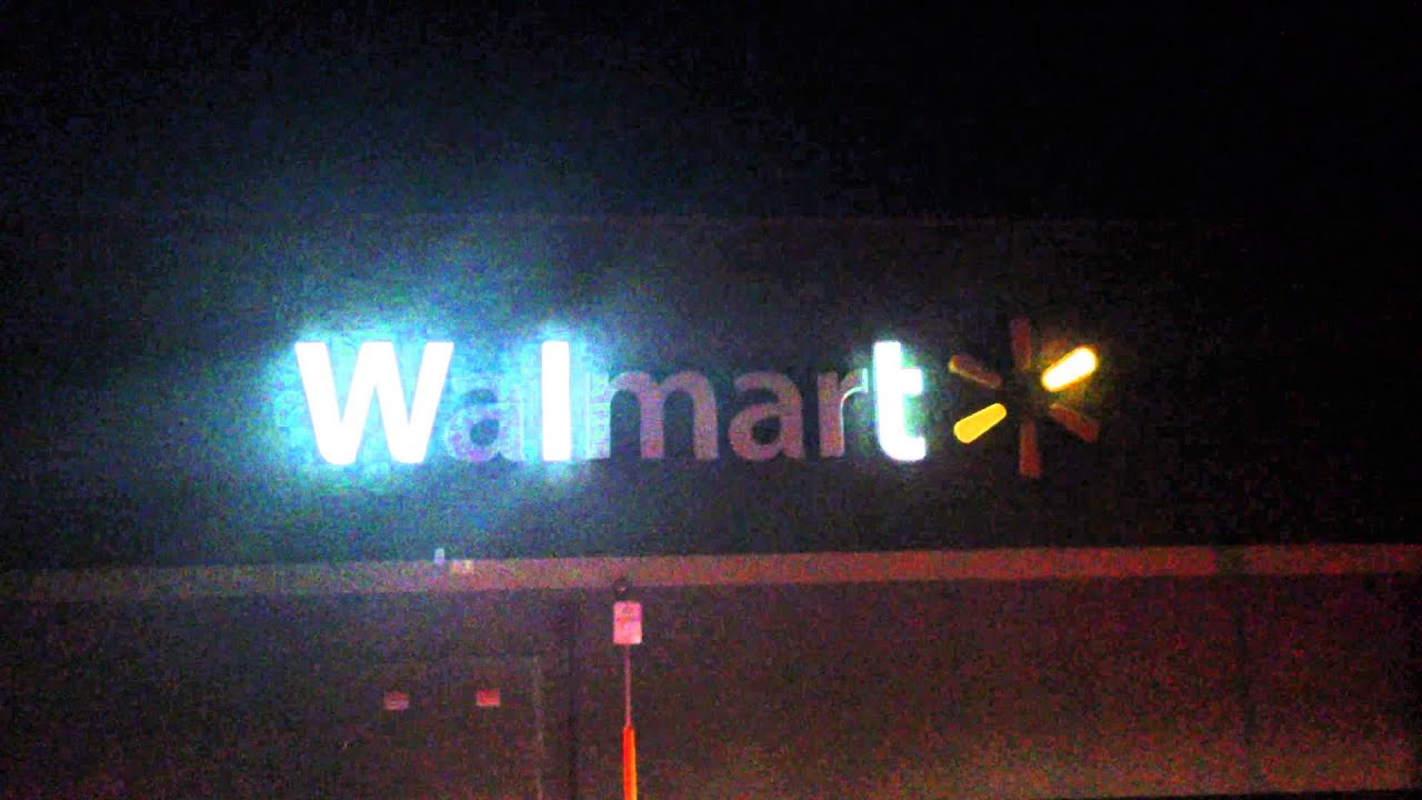 This is what happens when the power goes out at Walmart...