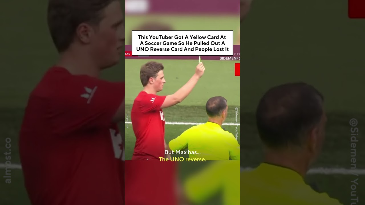 This YouTuber Got A Yellow Card At A Soccer Game So He Pulled A UNO Reverse Card And People Lost It