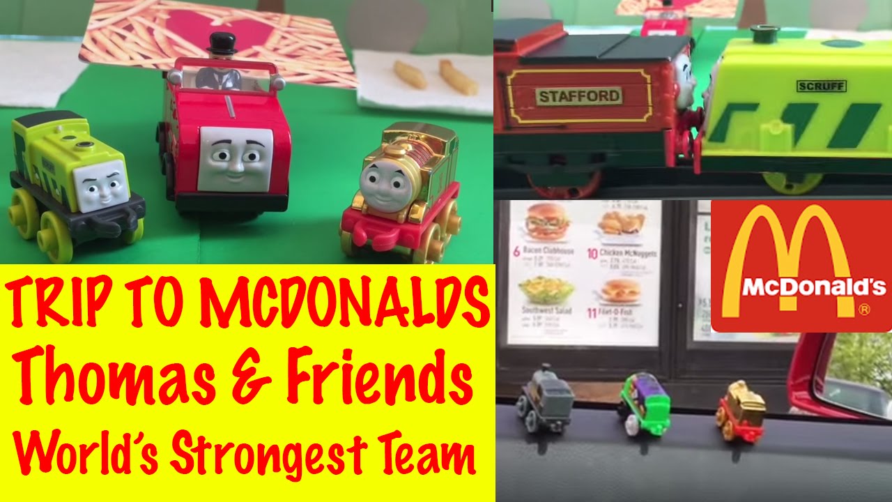 Thomas & Friends Minis Trip to McDonalds World's Strongest Trackmaster Team