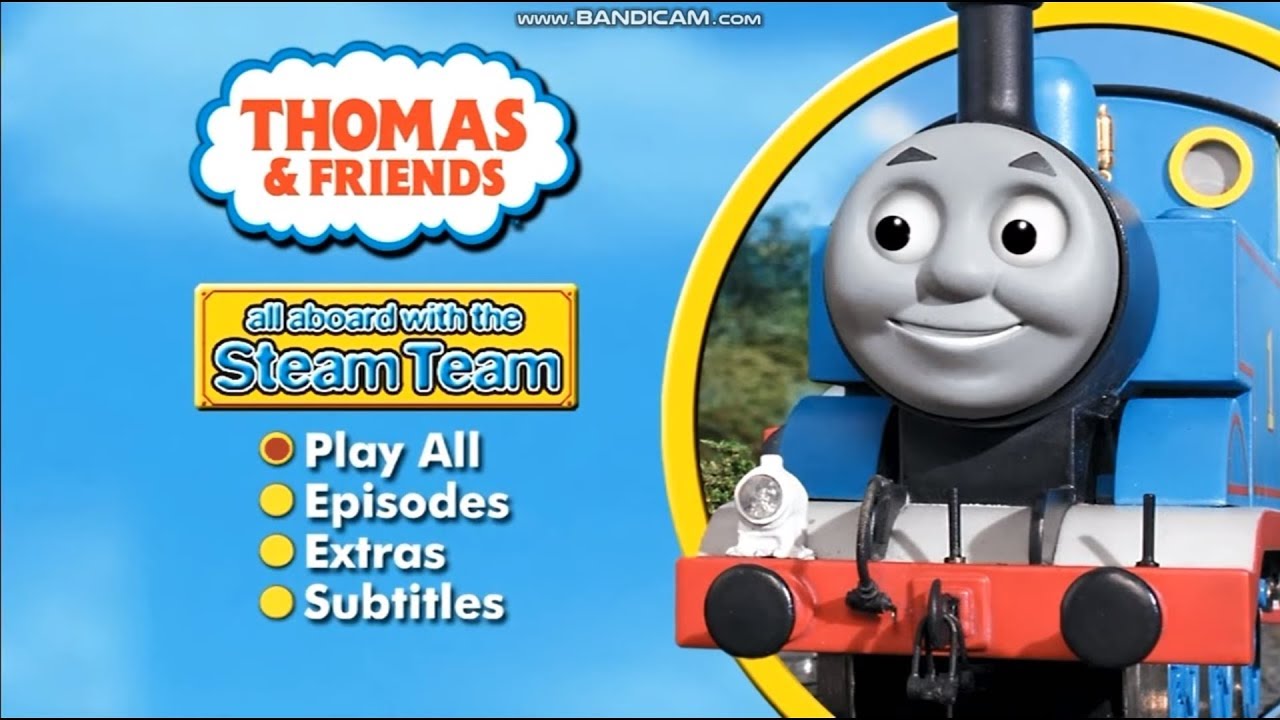 Thomas & Friends UK/AUS DVD Menu Walkthrough: All Aboard with the Steam Team (2004 Release)