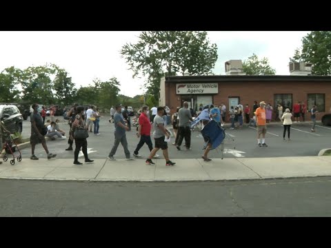 Thousands line up for hours as MVC agencies reopen