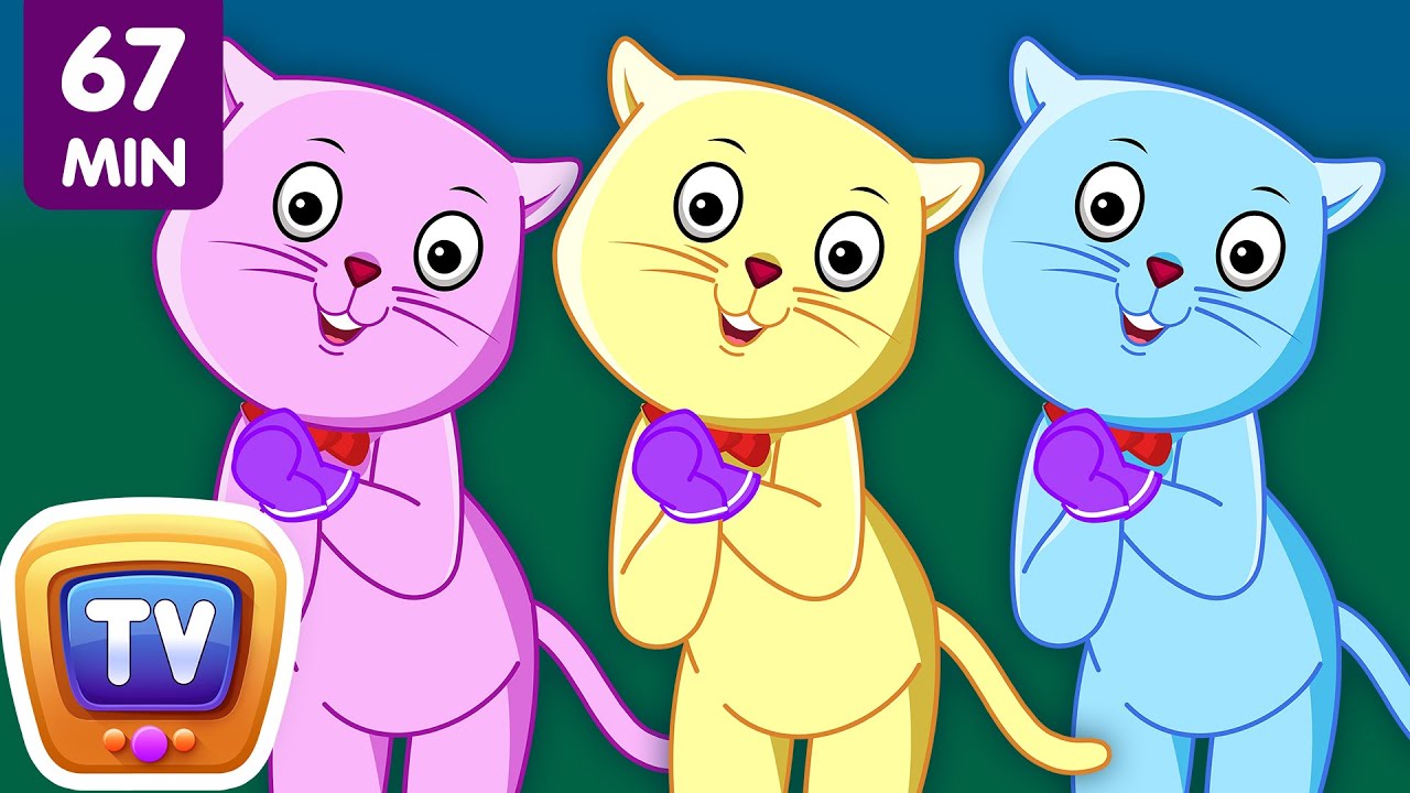 Three Little Kittens and Many More Kitten Cat Songs | Popular Nursery Rhymes Collection | ChuChu TV