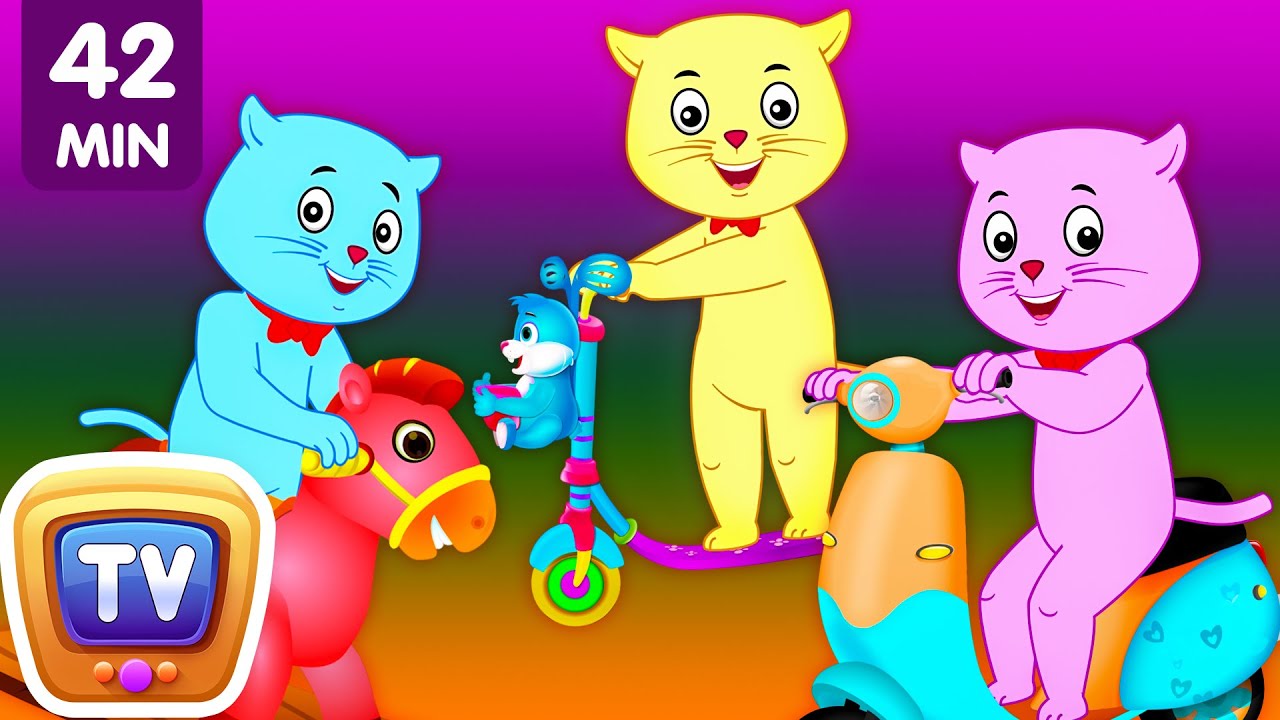 Three Little Kittens Went To The Park - Nursery Rhymes by Cutians™ | ChuChu TV Kids Songs