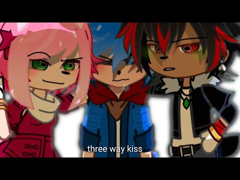 Three Way Kiss [] STH gacha [] sonadow + sonamy [] ☆suki-kun ツ