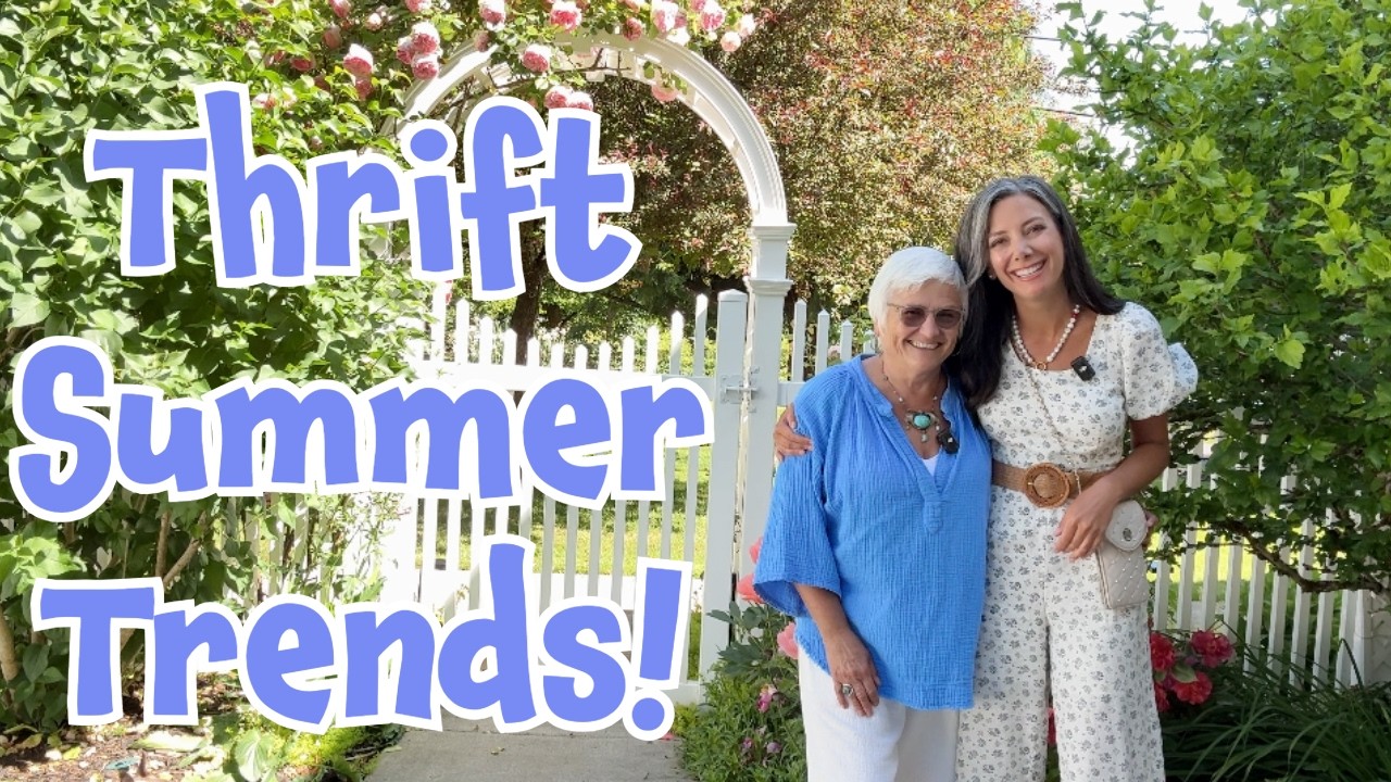 Thrift Shopping for Summer Fashion and Decor Trends - Outdoor Patio Entertaining - Thrift Haul