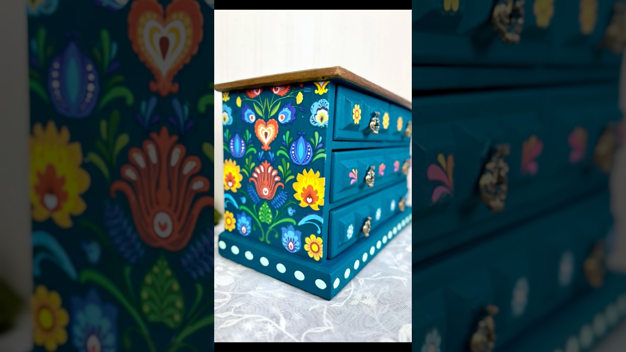 Thrift Store Jewelry Box Makeover | DIY Boho Decor