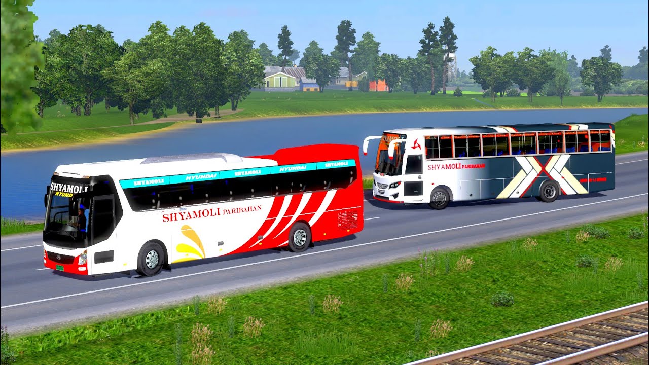 Thrilling bus driving in bangladesh highway road | 🔴 Bus Race in Bangladesh