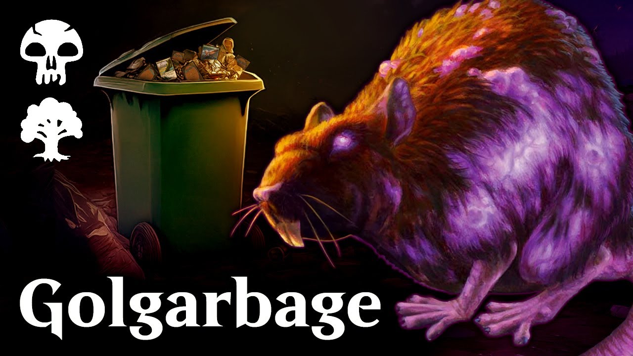 Throwing cards in the trash for value.