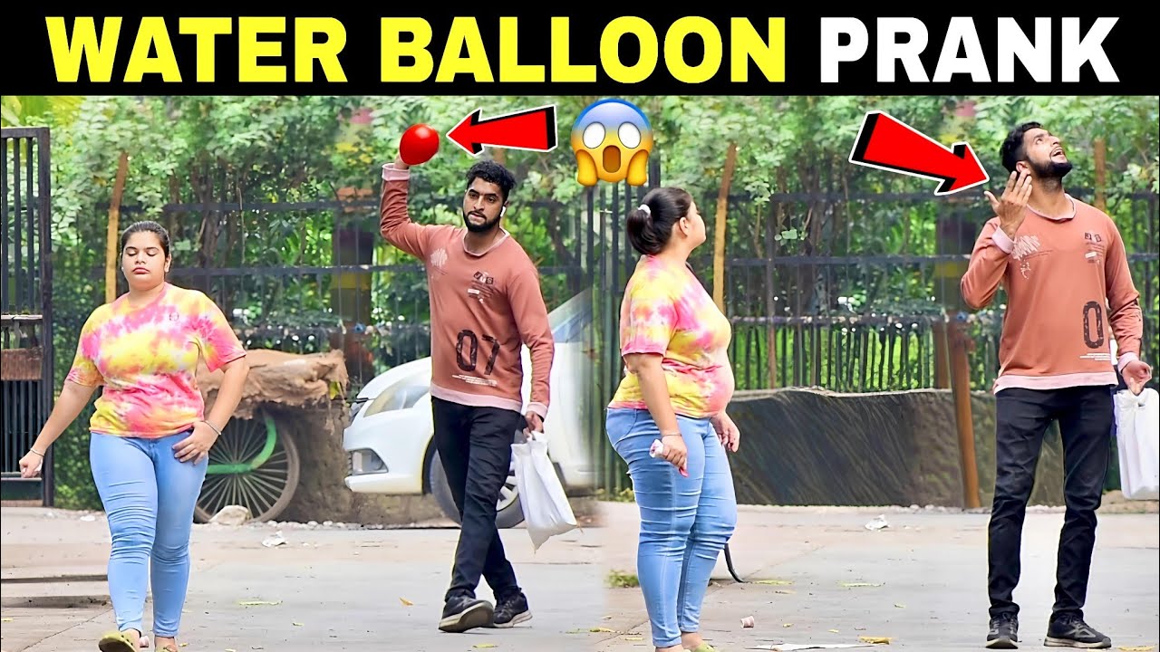 Throwing Water Balloon with Twist Prank | Prakash Peswani Prank |