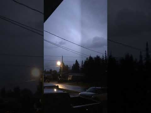Thunder and lightning in Mackenzie BC
